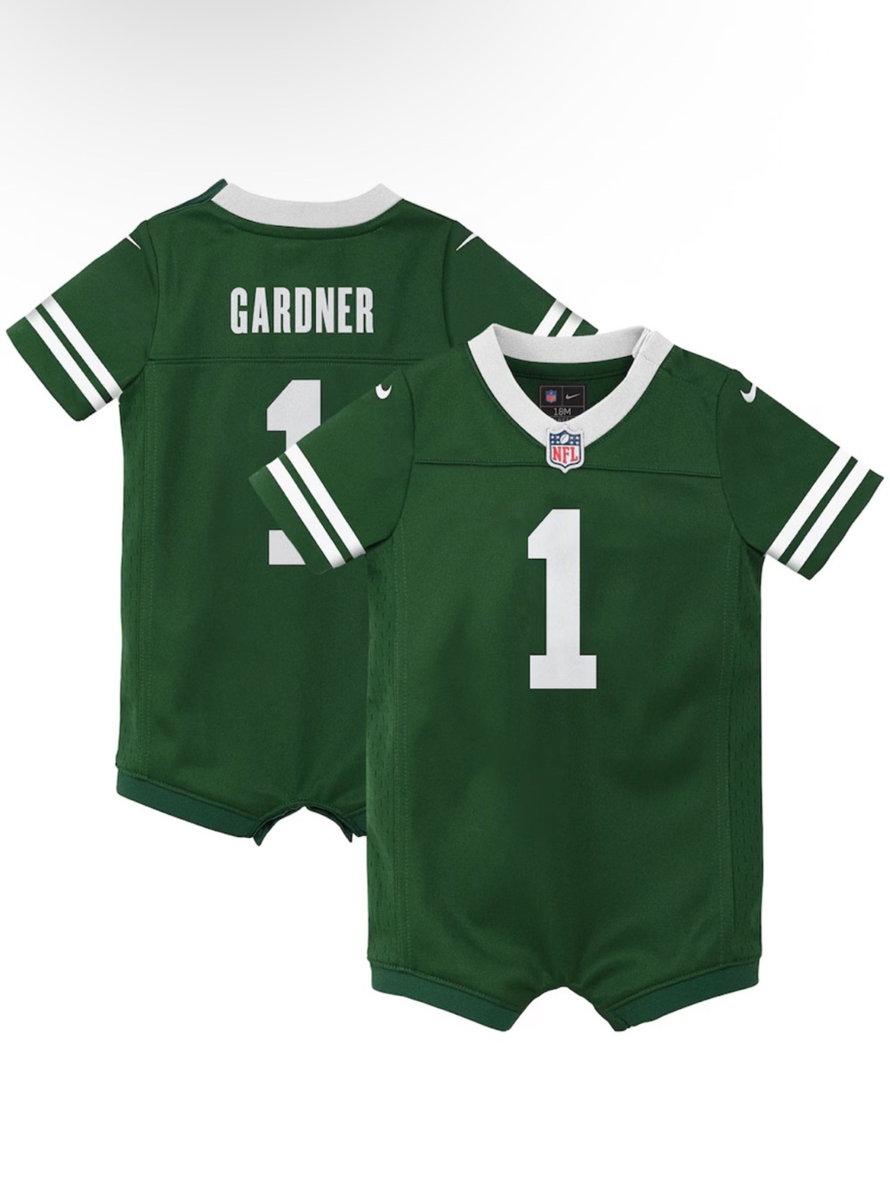 NIKE New York Jets Ahmad Sauce Gardner Green Infant Romper Jersey 6-9M NEW